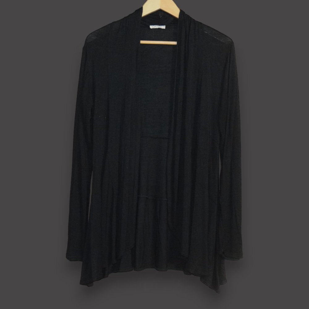 PROSPECT Women's Sz M Lightweight Black CARDIGAN EXCELLENT CONDITION